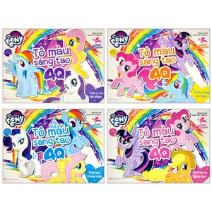 bộ sách my little pony - tô màu sáng tạo 4q (dành cho trẻ từ 3 tuổi) (bộ 4 cuốn) (tái bản 2022) - Ảnh 2