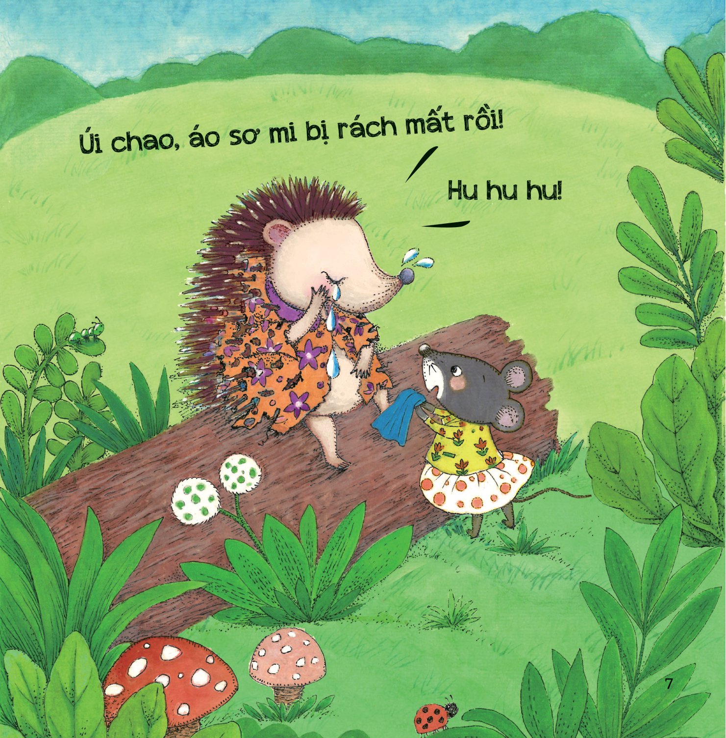 bộ sách phát triển iq - eq đầu đời cho bé - biết quý trọng tình bạn - nhím con mặc áo - Ảnh 8