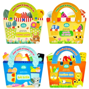 bộ sách phát triển kĩ năng cho bé - giỏ đồ vui nhộn (bộ 4 cuốn) - Ảnh 2