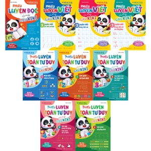 bộ sách phiếu học tập cùng gấu kiki (bộ 9 cuốn) - Ảnh 2