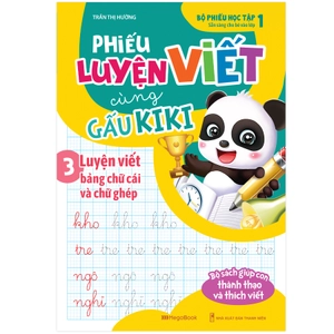 bộ sách phiếu luyện đọc luyện viết cùng gấu kiki (bộ 4 cuốn) - Ảnh 5