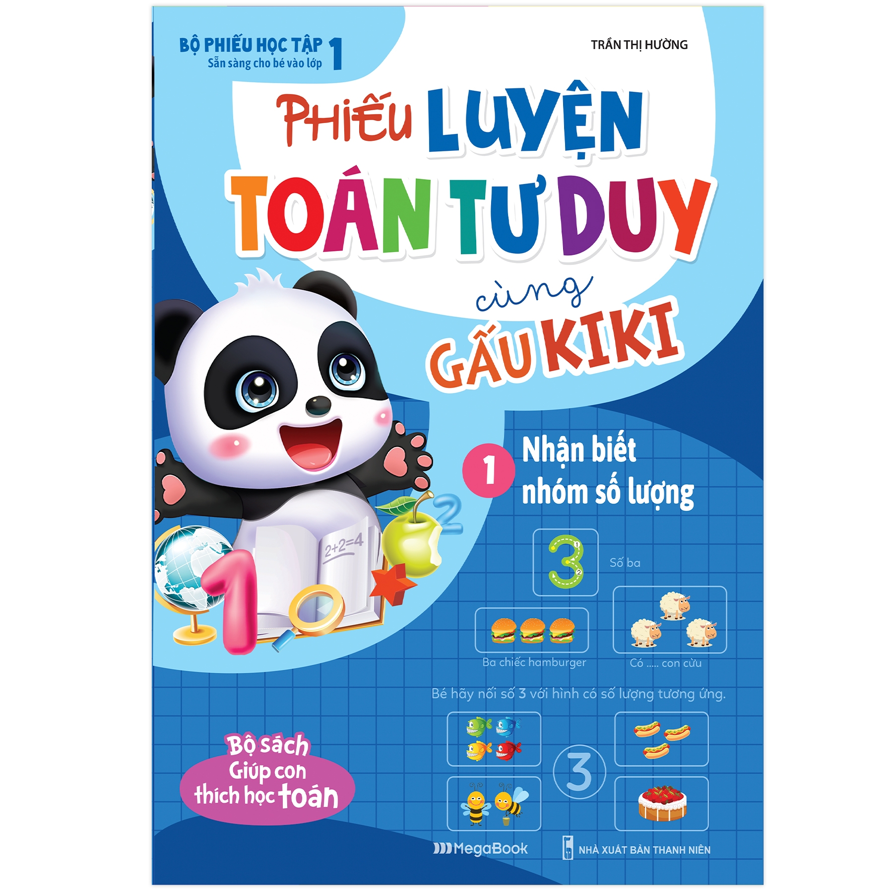bộ sách phiếu luyện toán tư duy cùng gấu kiki (bộ 5 cuốn) - Ảnh 3