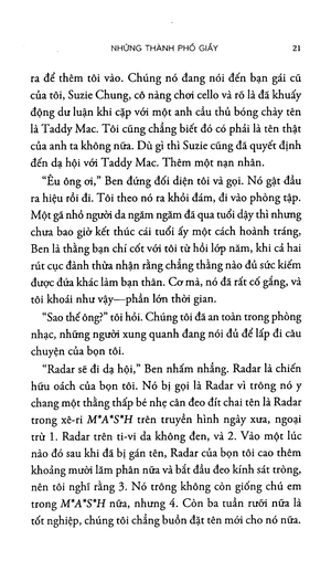 bộ sách tác giả john green: đi tìm alaska + những thành phố giấy + khi lỗi thuộc về những vì sao (bộ 3 cuốn) - Ảnh 16