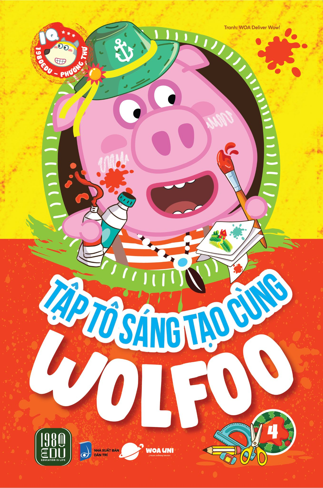 bộ sách tập tô sáng tạo cùng wolfoo (bộ 6 cuốn) - Ảnh 5