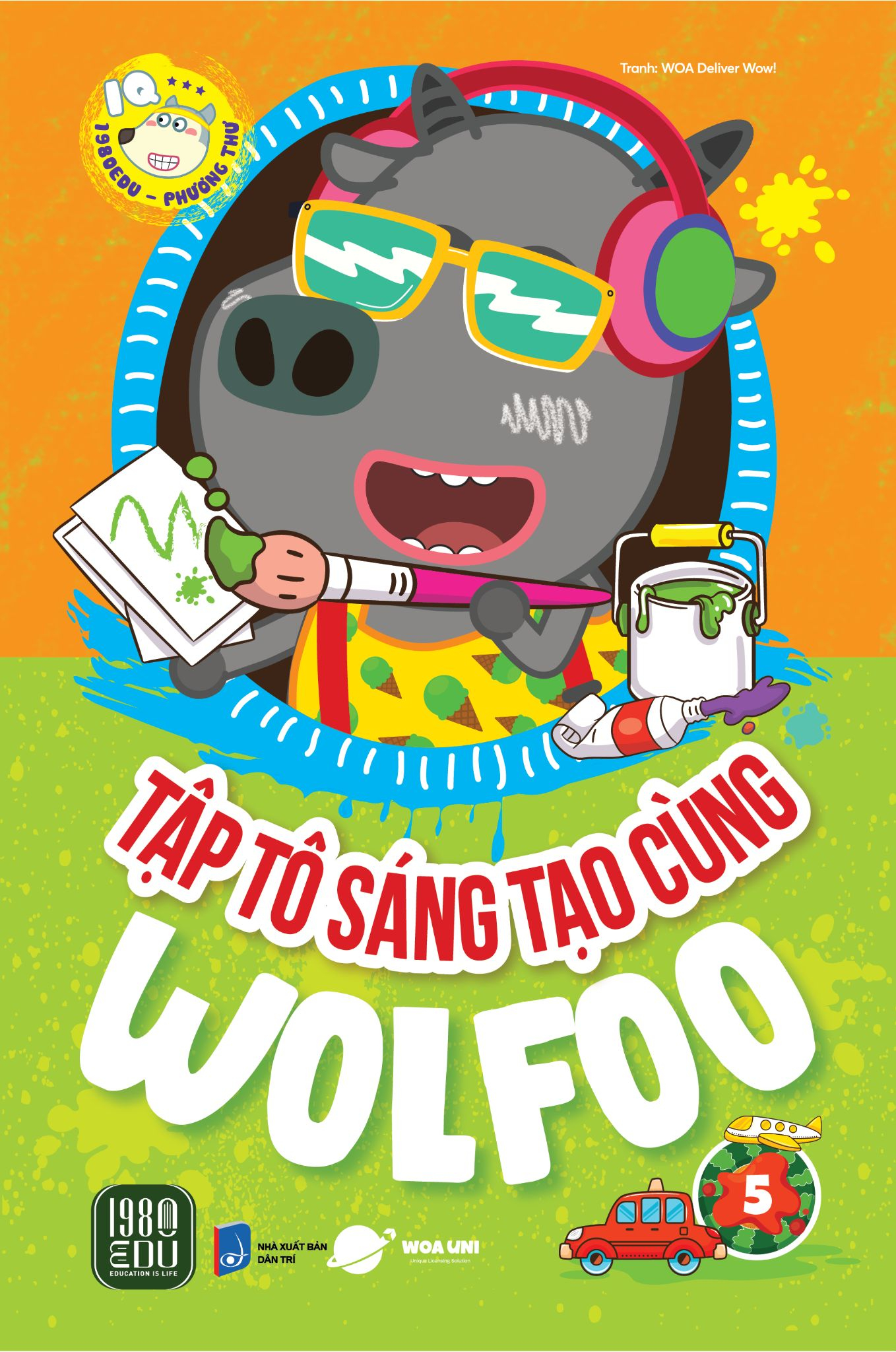 bộ sách tập tô sáng tạo cùng wolfoo (bộ 6 cuốn) - Ảnh 6