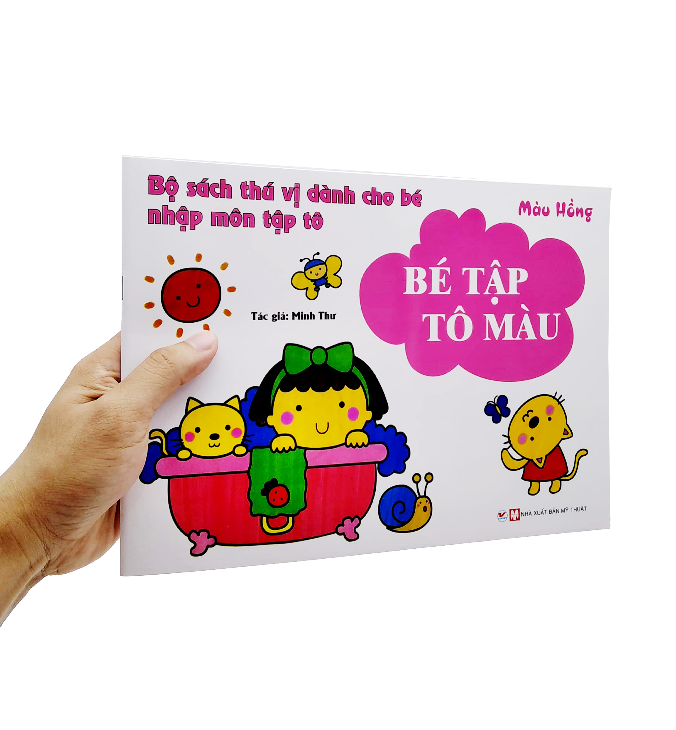 bộ sách thú vị dành cho bé nhập môn tập tô - bé tập tô màu - màu hồng - Ảnh 7