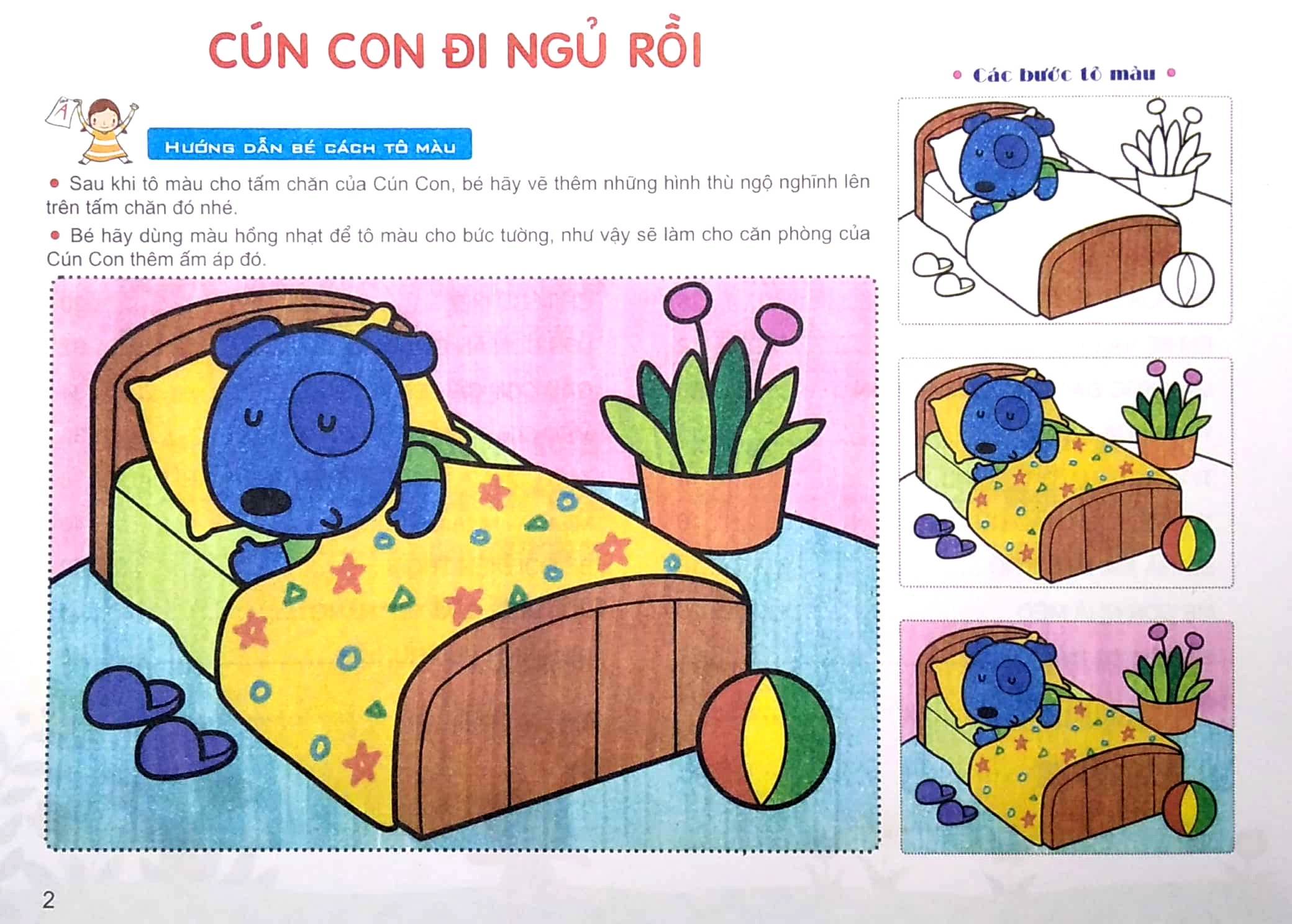 bộ sách thú vị dành cho bé nhập môn tập tô - bé tập tô màu - màu xanh lá cây - Ảnh 4