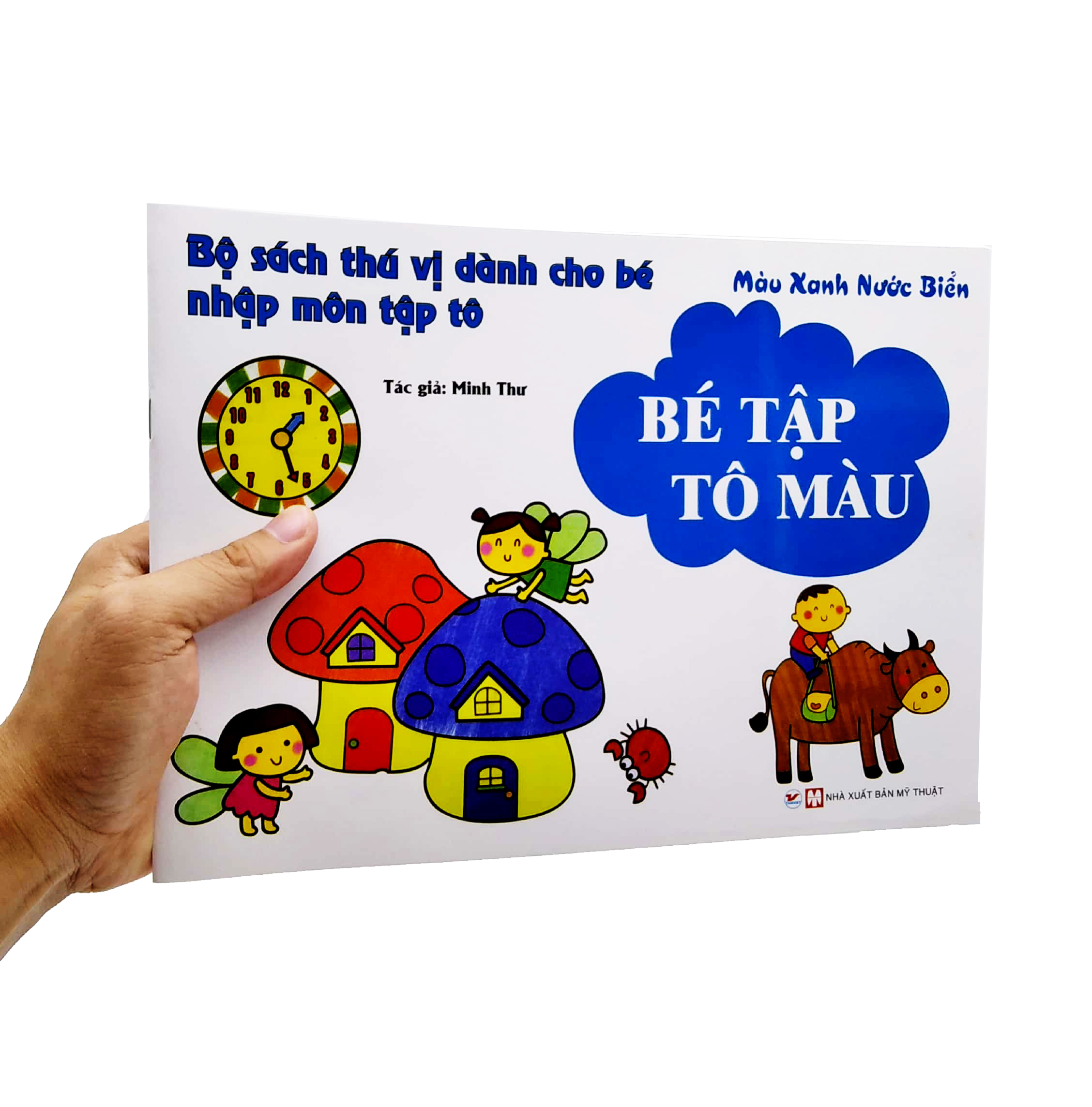 bộ sách thú vị dành cho bé nhập môn tập tô - bé tập tô màu - màu xanh nước biển - Ảnh 7