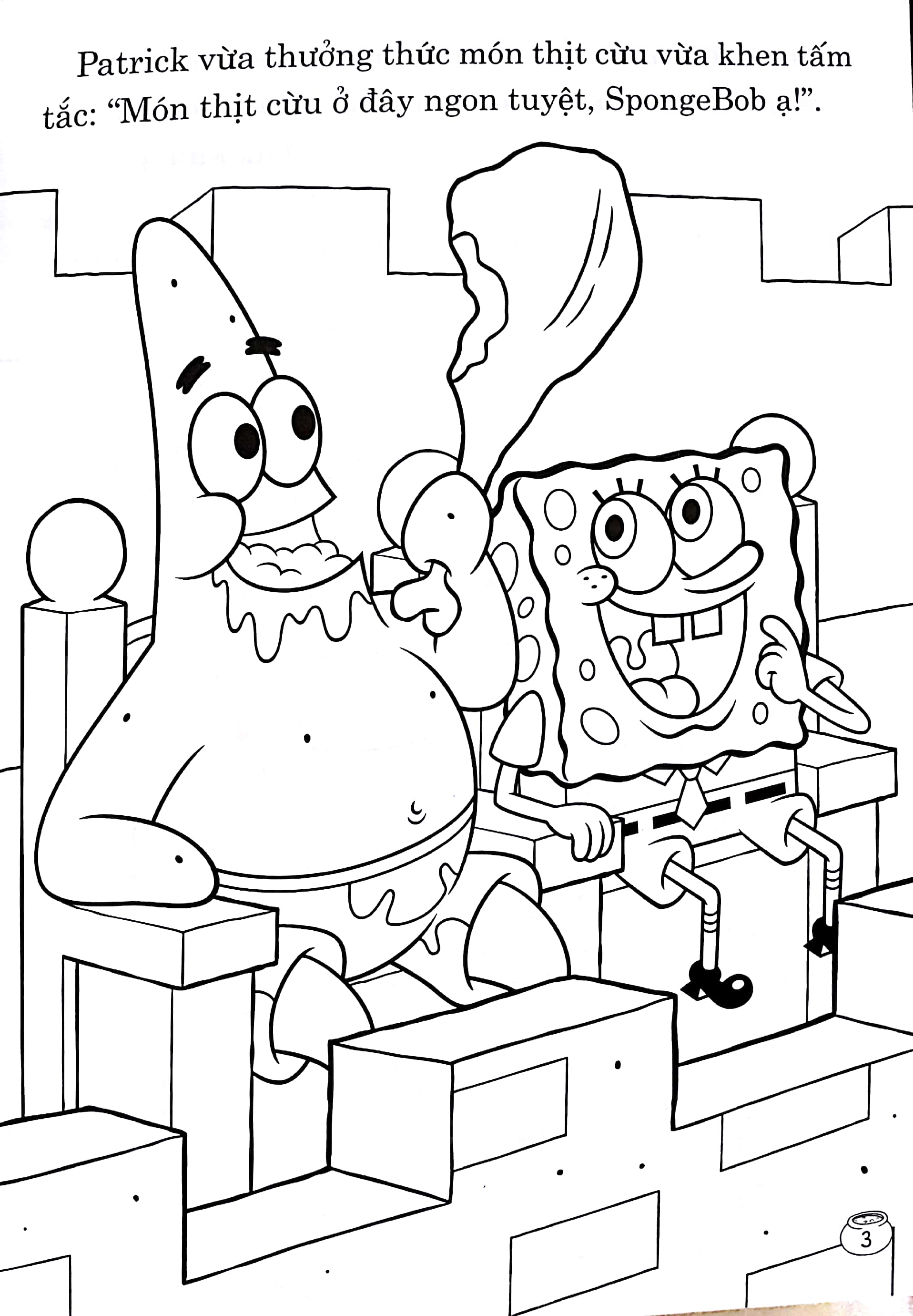 bộ sách thực hành tô màu spongebob: công thức làm bánh + đầu bếp siêu phàm + những anh hùng của biển hóa giải mọi hiểu lầm (bộ 3 cuốn) - Ảnh 4
