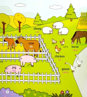 bộ sách tiếng anh đầu tiên của bé - 5 phút mỗi ngày - động vật và thực vật - Ảnh 4