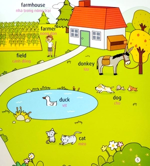 bộ sách tiếng anh đầu tiên của bé - 5 phút mỗi ngày - động vật và thực vật - Ảnh 5