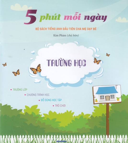 bộ sách tiếng anh đầu tiên của bé - 5 phút mỗi ngày - trường học (tái bản 2022) - Ảnh 2