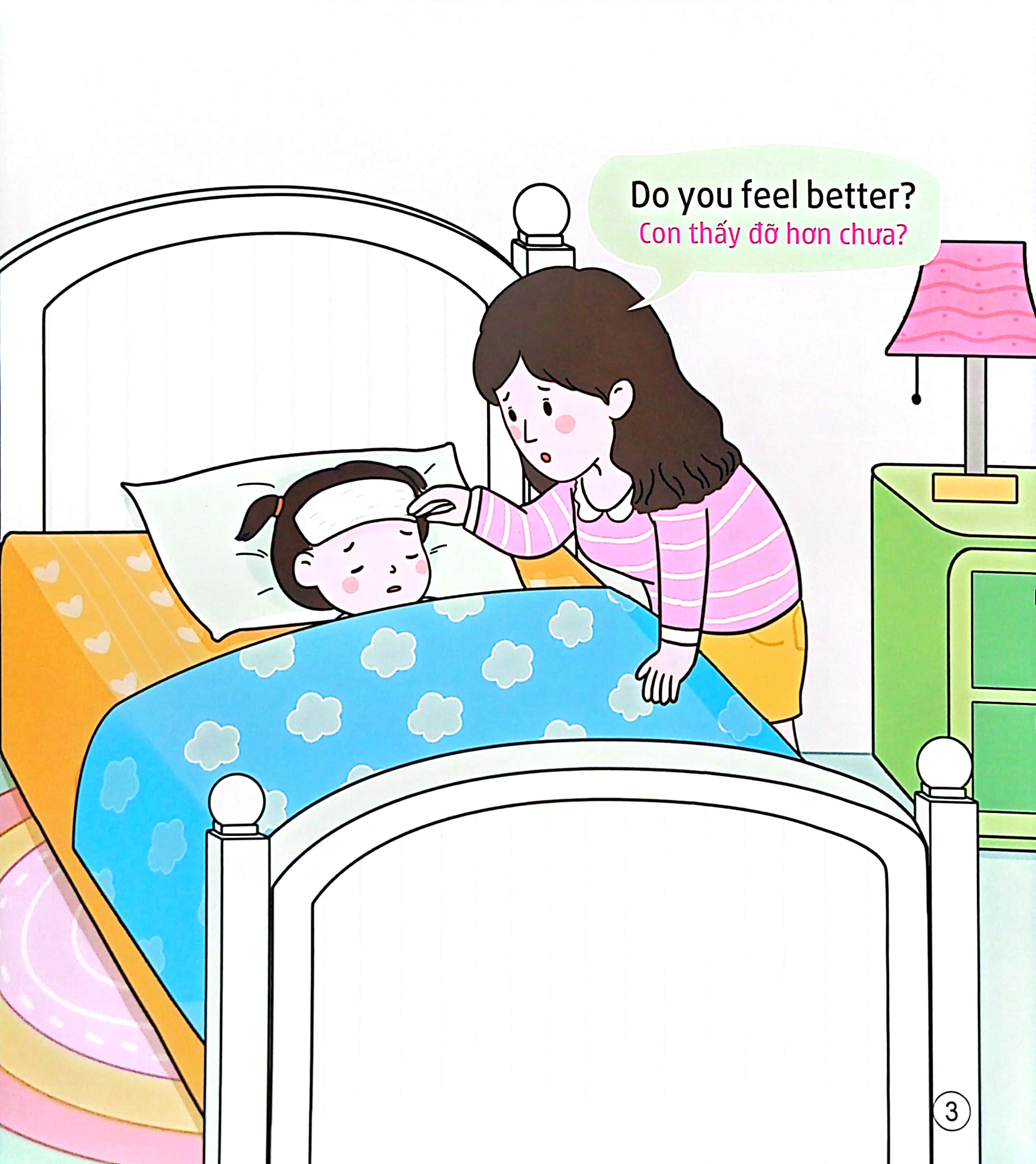 bộ sách tiếng anh đầu tiên của bé - 5 phút mỗi ngày - y tế, sức khỏe (tái bản 2022) - Ảnh 3