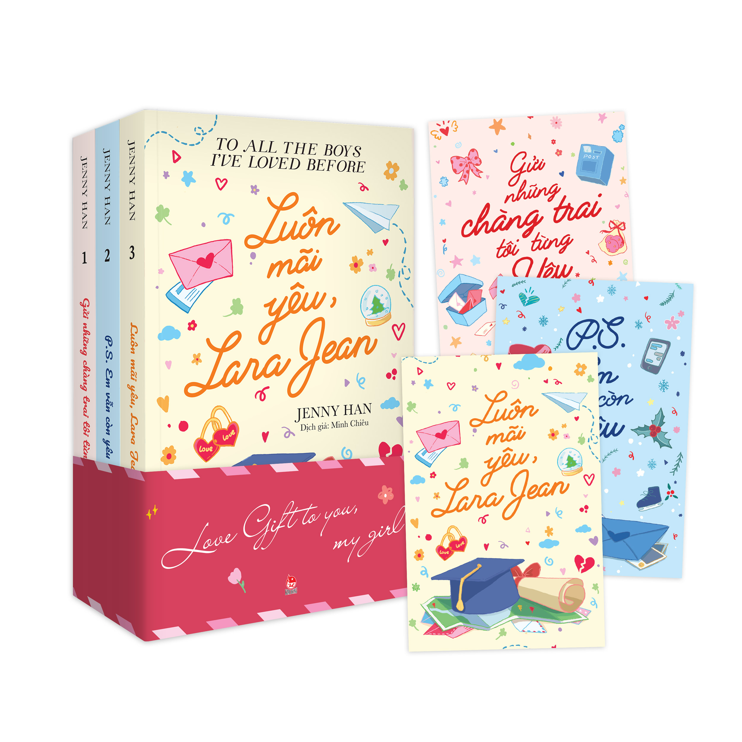 Bộ Sách To All The Boys I've Loved Before: Tập 1 - 3 (Bộ 3 Tập) - Tặng Kèm 1 Obi Random 1 Trong 2 Mẫu + 3 Postcard - Ảnh 2