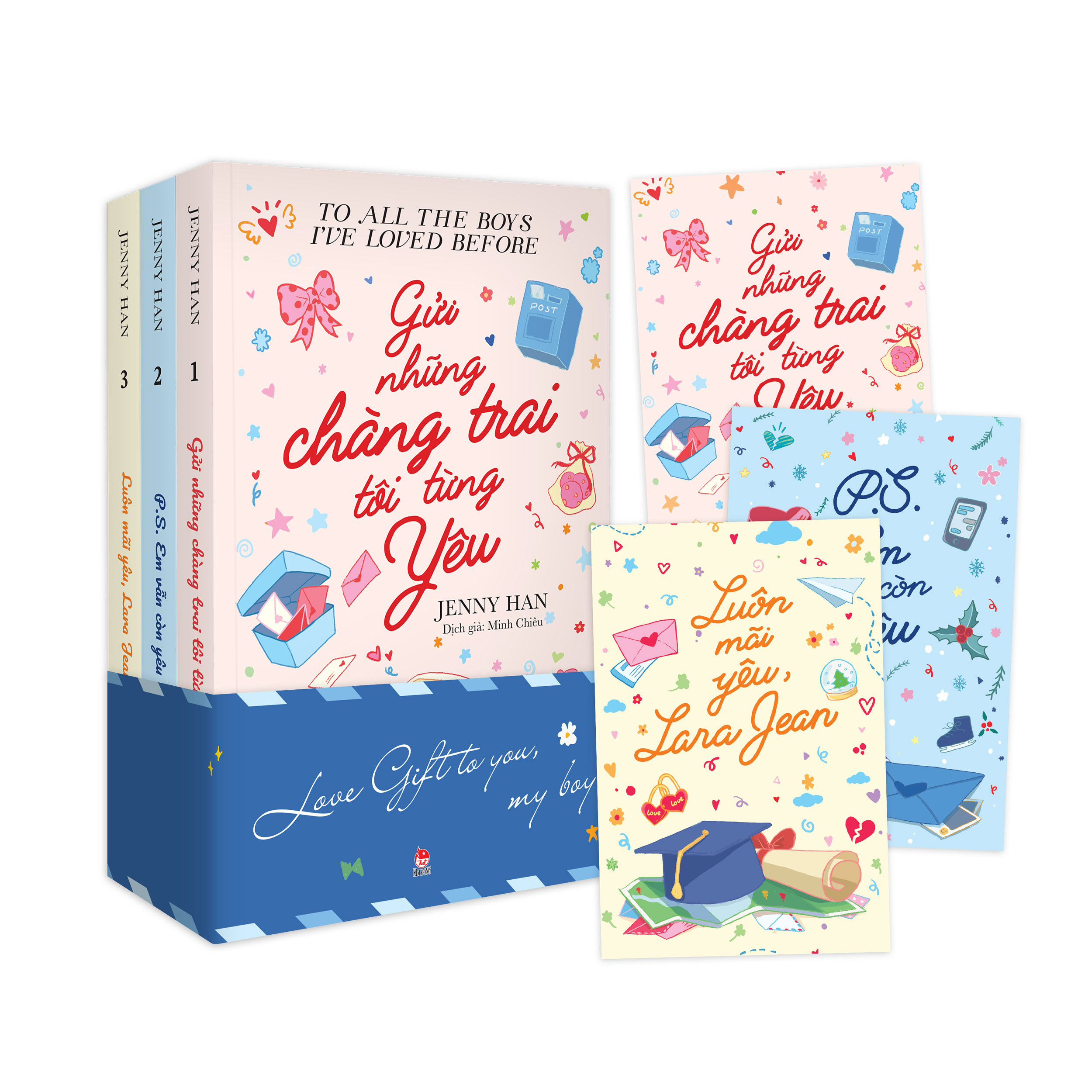 Bộ Sách To All The Boys I've Loved Before: Tập 1 - 3 (Bộ 3 Tập) - Tặng Kèm 1 Obi Random 1 Trong 2 Mẫu + 3 Postcard - Ảnh 3