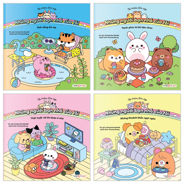 Bộ Sách Tô Màu Ấm Áp - Những Người Bạn Nhỏ Của Tôi (Bộ 4 cuốn)