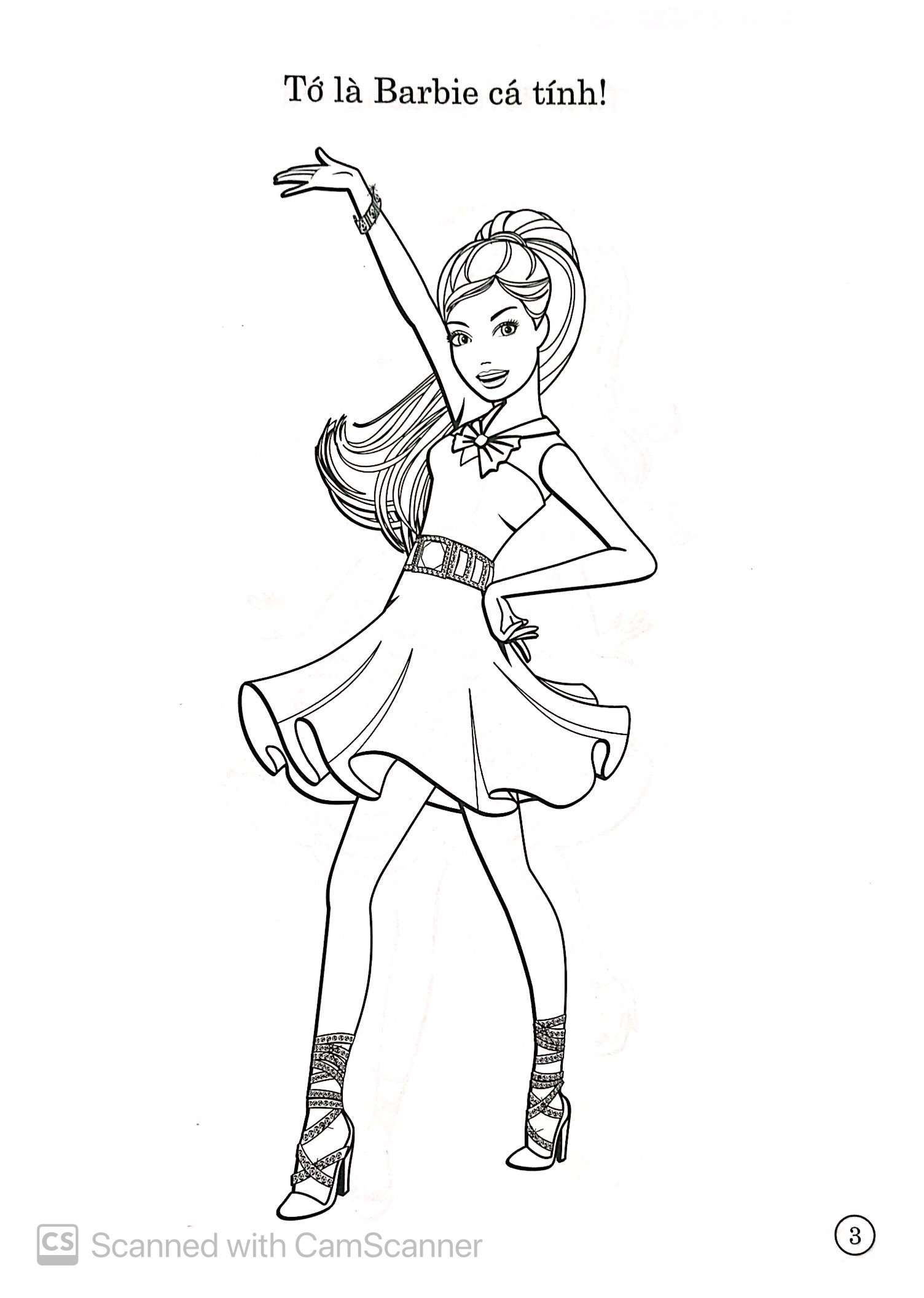 bộ sách tô màu có dán hình - barbie xinh đẹp (bộ 4 cuốn) - Ảnh 14