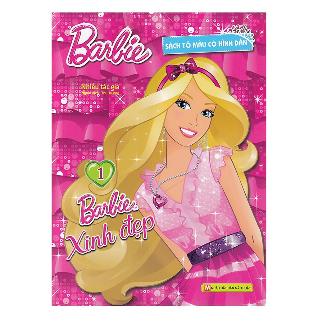 bộ sách tô màu có dán hình - barbie xinh đẹp (bộ 4 cuốn) - Ảnh 6