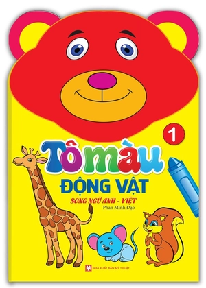 bộ sách tô màu động vật - song ngữ anh-việt (bộ 6 cuốn) - Ảnh 2