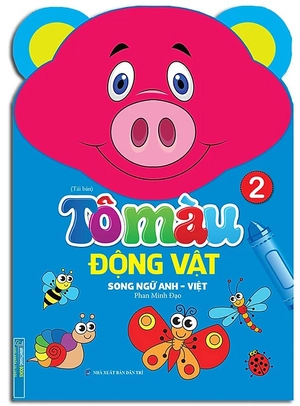 bộ sách tô màu động vật - song ngữ anh-việt (bộ 6 cuốn) - Ảnh 3