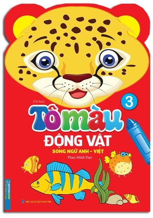 bộ sách tô màu động vật - song ngữ anh-việt (bộ 6 cuốn) - Ảnh 4