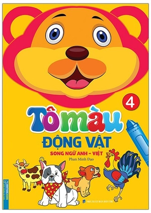 bộ sách tô màu động vật - song ngữ anh-việt (bộ 6 cuốn) - Ảnh 5