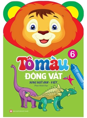 bộ sách tô màu động vật - song ngữ anh-việt (bộ 6 cuốn) - Ảnh 6
