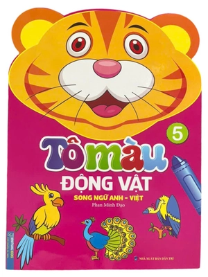 bộ sách tô màu động vật - song ngữ anh-việt (bộ 6 cuốn) - Ảnh 7