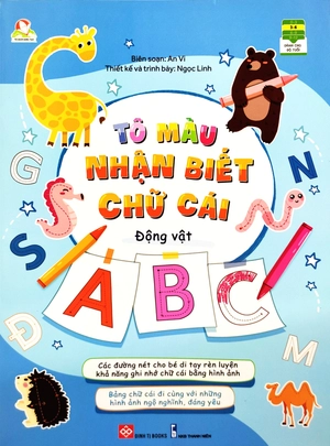 bộ sách tô màu nhận biết chữ cái (bộ 4 cuốn) - Ảnh 4
