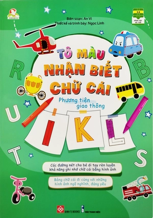 bộ sách tô màu nhận biết chữ cái (bộ 4 cuốn) - Ảnh 5