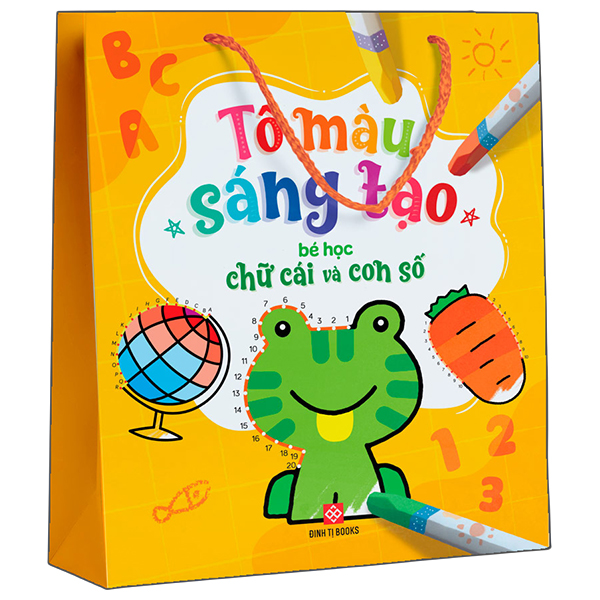 Bộ Sách Tô Màu Sáng Tạo - Bé Học Chữ Cái Và Con Số (Túi 5 Tập)