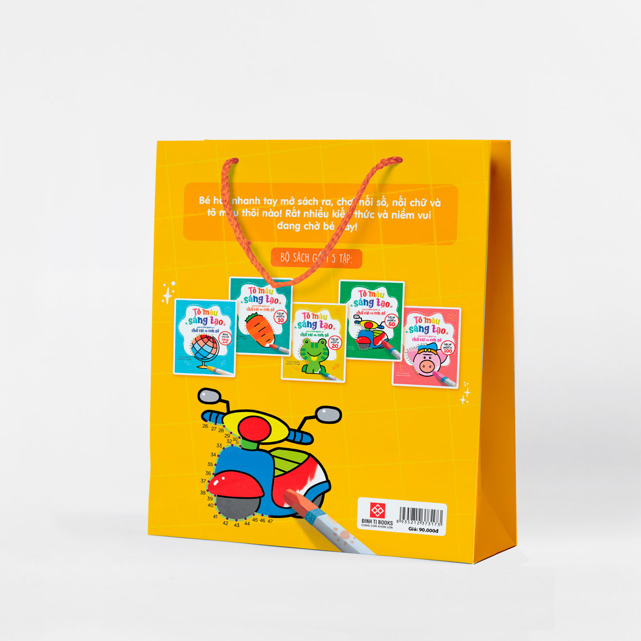 Bộ Sách Tô Màu Sáng Tạo - Bé Học Chữ Cái Và Con Số (Túi 5 Tập) - Ảnh 2