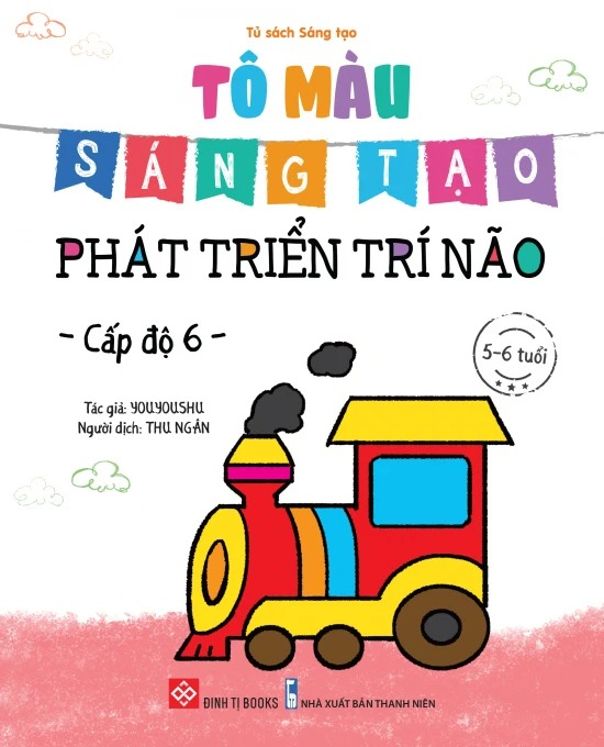 bộ sách tô màu sáng tạo - phát triển trí não (bộ 6 cuốn) - Ảnh 7