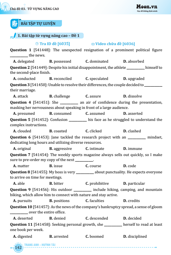 bộ sách tổng ôn từ vựng tiếng anh tập 1+2 (bộ 2 cuốn) - Ảnh 10