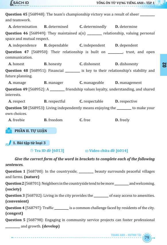 bộ sách tổng ôn từ vựng tiếng anh tập 1+2 (bộ 2 cuốn) - Ảnh 7