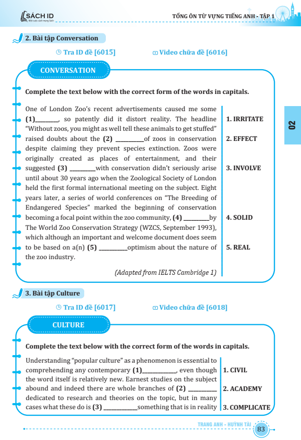 bộ sách tổng ôn từ vựng tiếng anh tập 1+2 (bộ 2 cuốn) - Ảnh 8