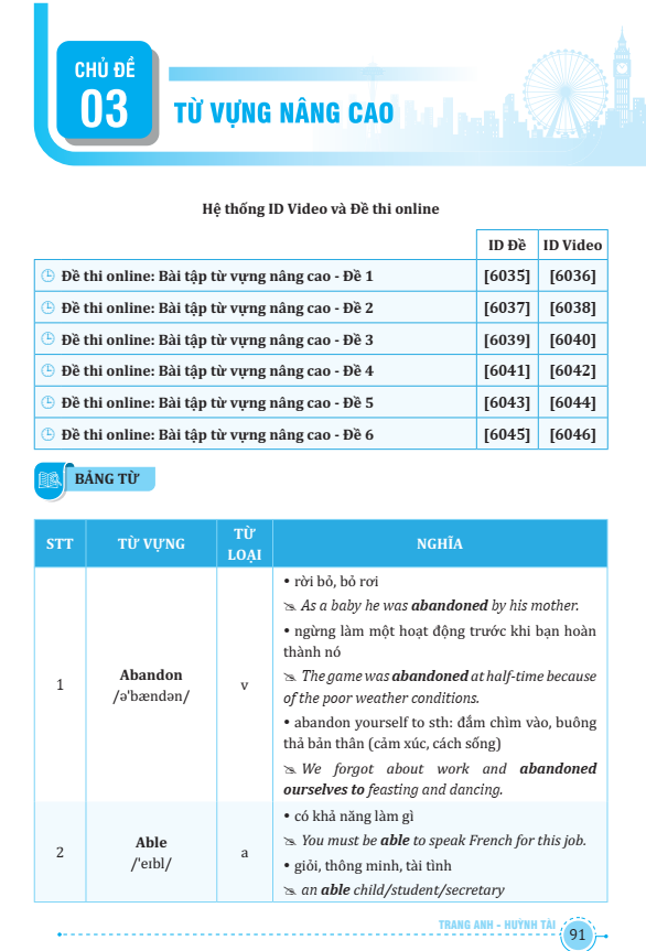 bộ sách tổng ôn từ vựng tiếng anh tập 1+2 (bộ 2 cuốn) - Ảnh 9