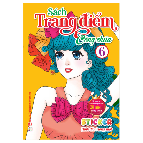 Bộ Sách Trang Điểm Công Chúa Tập 6 - Sticker Hình Dán Trong Suốt