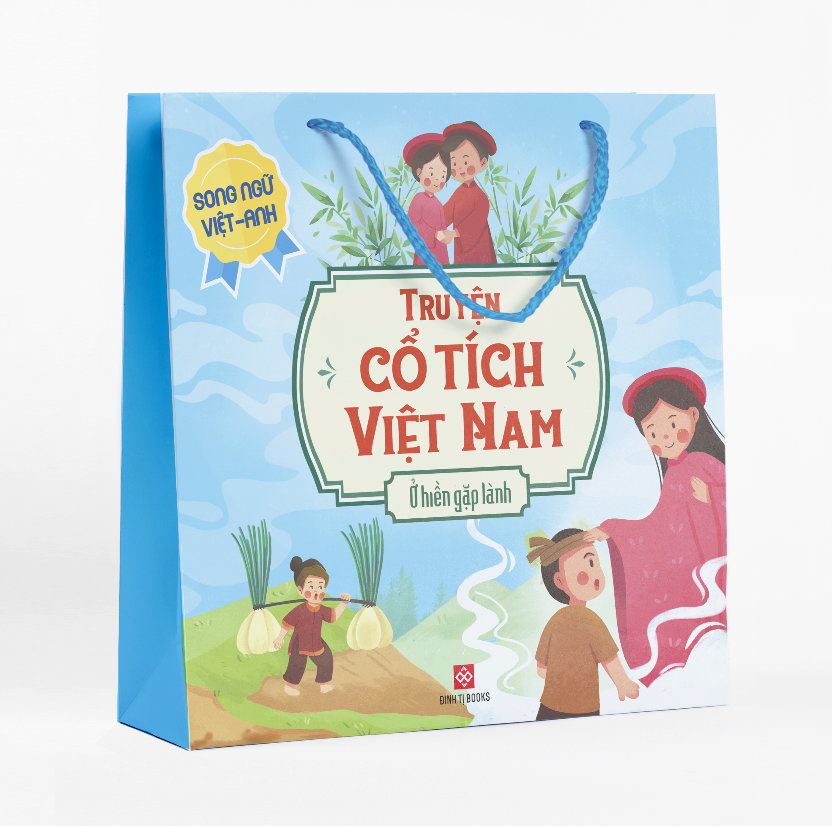 bộ sách truyện cổ tích việt nam - ở hiền gặp lành - song ngữ việt-anh (túi 5 cuốn) - Ảnh 2
