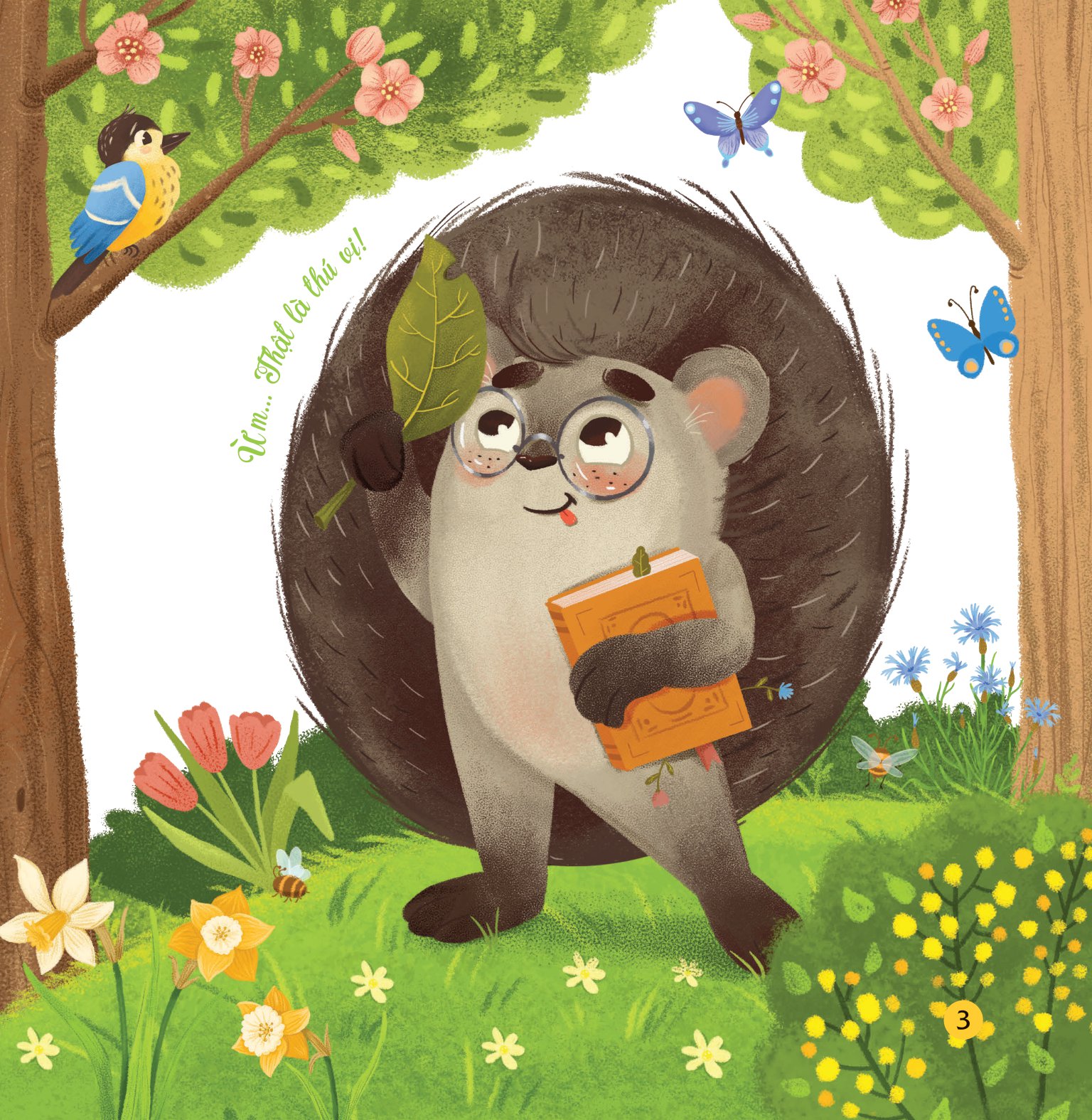 bộ sách truyện kể bốn mùa - nhím con ham học hỏi (bộ 4 cuốn) - Ảnh 4