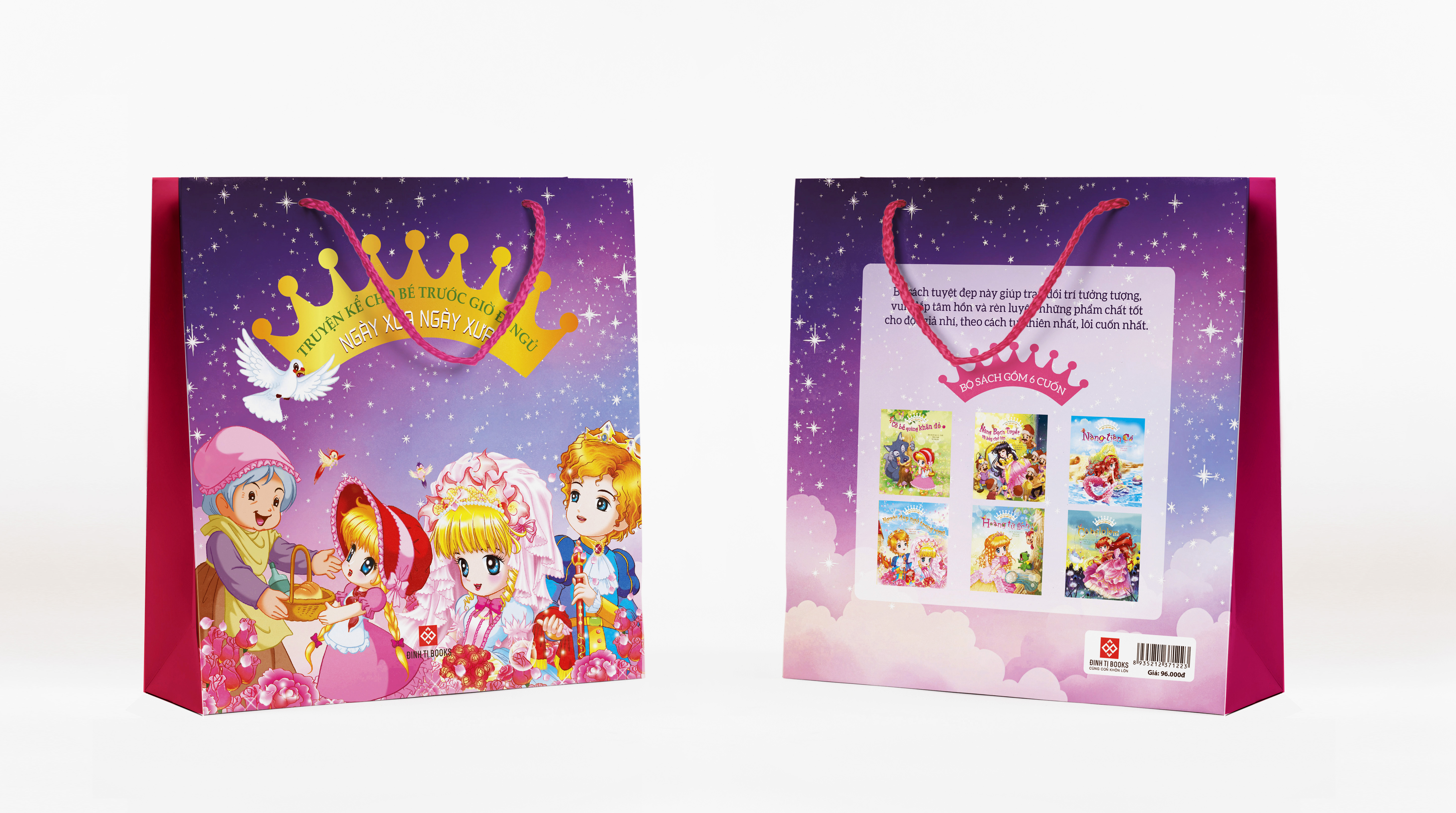 bộ sách truyện kể cho bé trước giờ đi ngủ - ngày xửa ngày xưa (túi 6 cuốn) - Ảnh 3