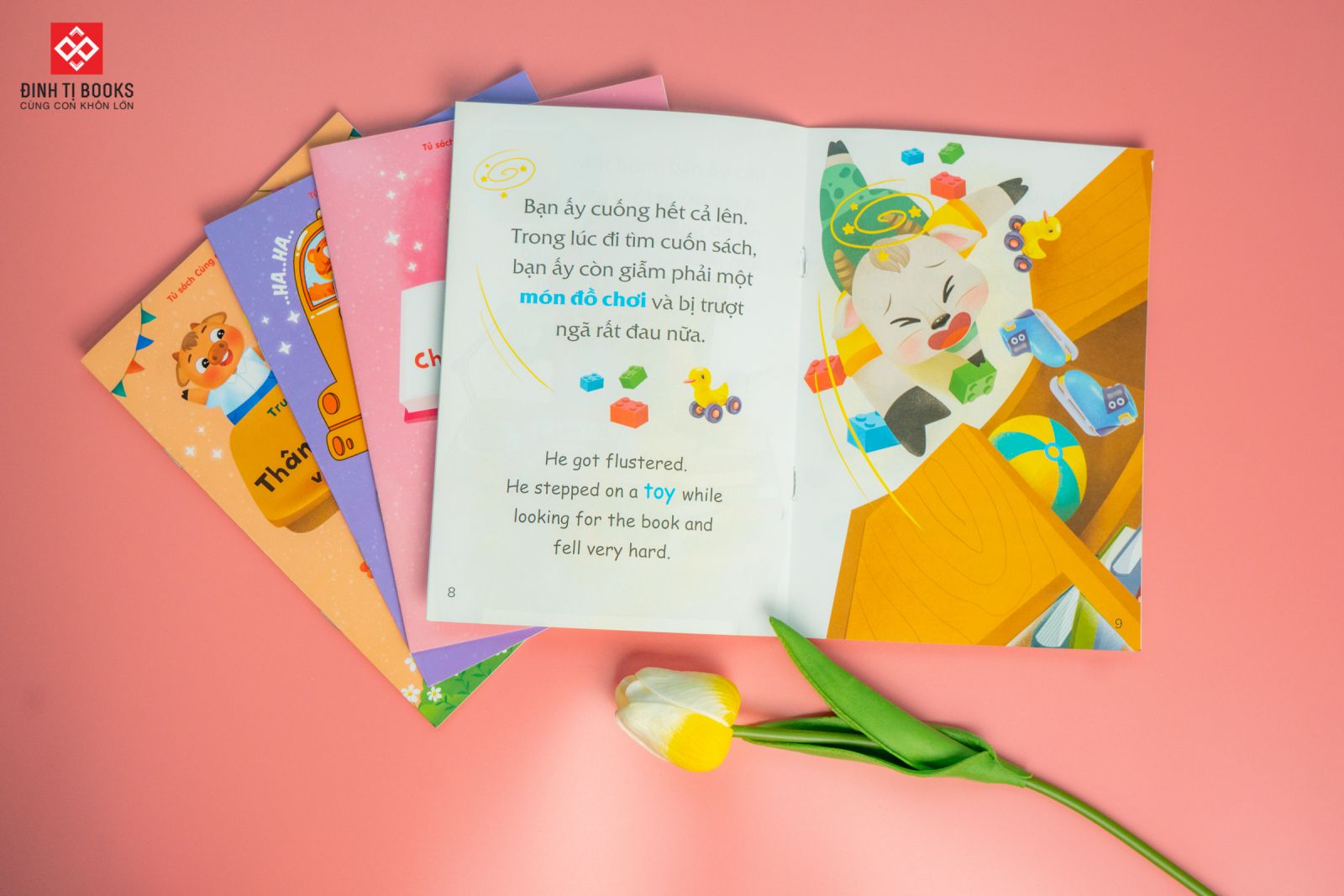 bộ sách truyện tranh song ngữ việt-anh cho bé (bộ 10 cuốn) - Ảnh 3