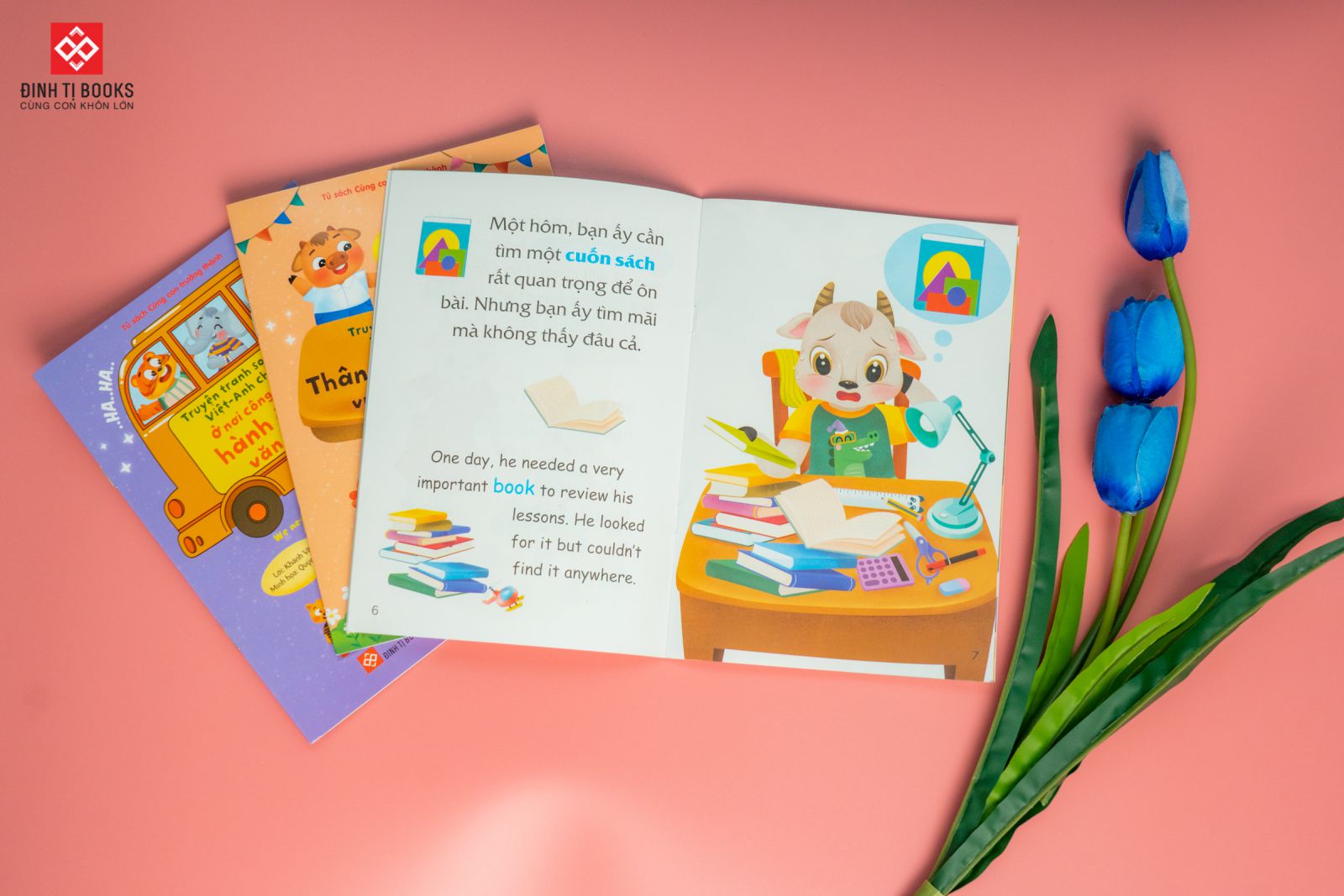 bộ sách truyện tranh song ngữ việt-anh cho bé (bộ 10 cuốn) - Ảnh 4