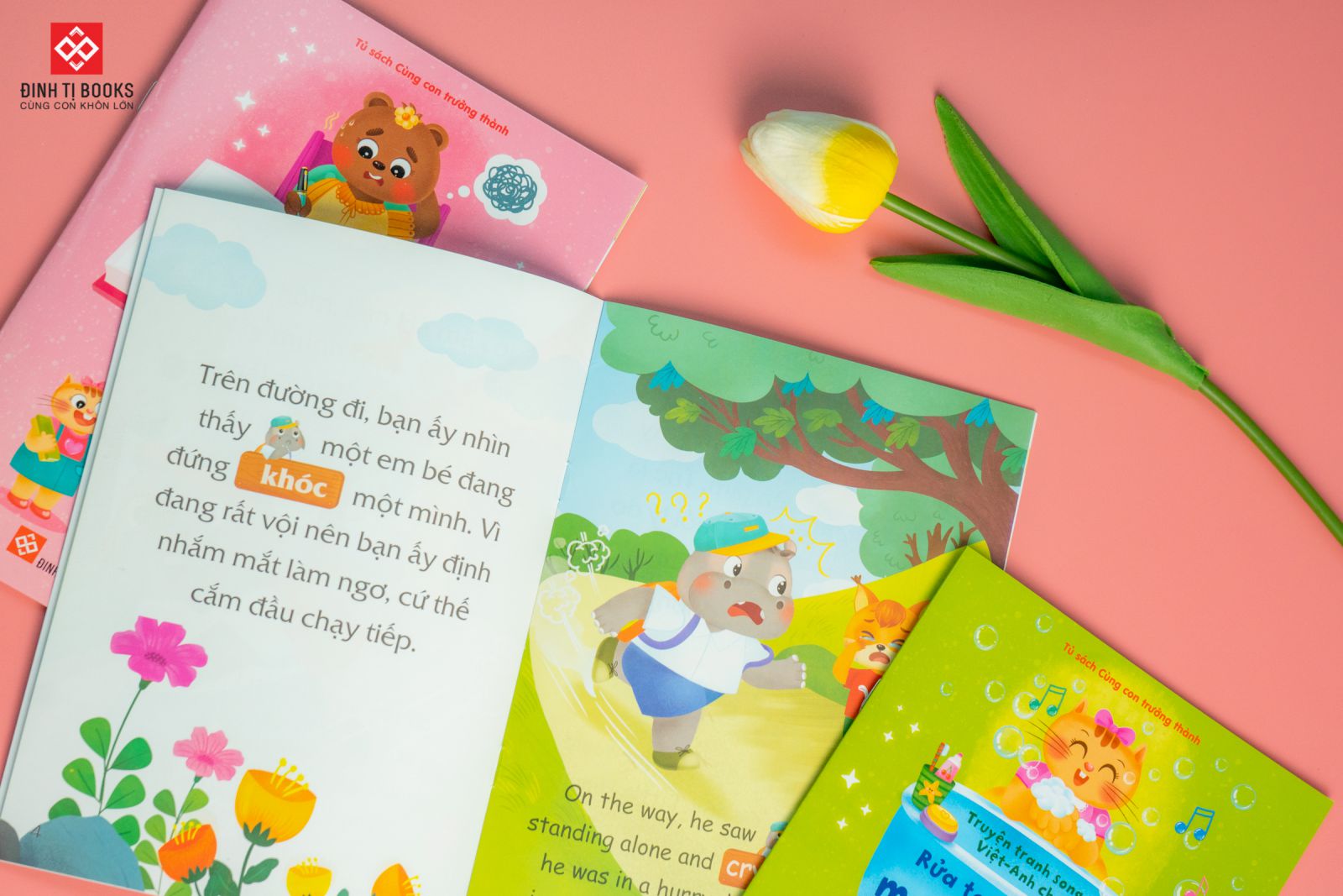 bộ sách truyện tranh song ngữ việt-anh cho bé (bộ 10 cuốn) - Ảnh 5