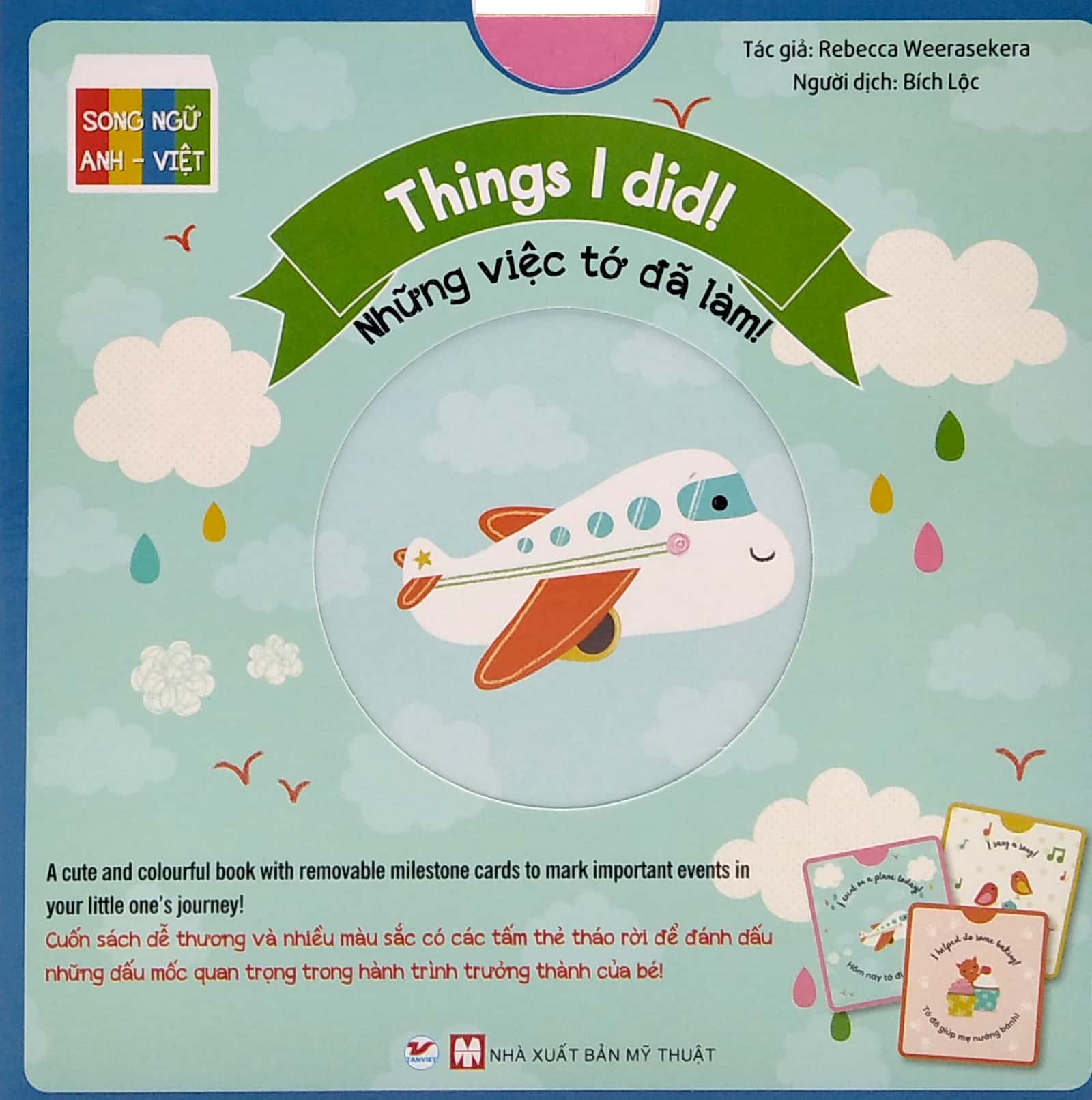 bộ sách tương tác - song ngữ anh việt: tớ tập đếm + những điều đầu tiên + những việc tớ đã làm + ngày hôm nay của tớ (bộ 4 cuốn) - Ảnh 2