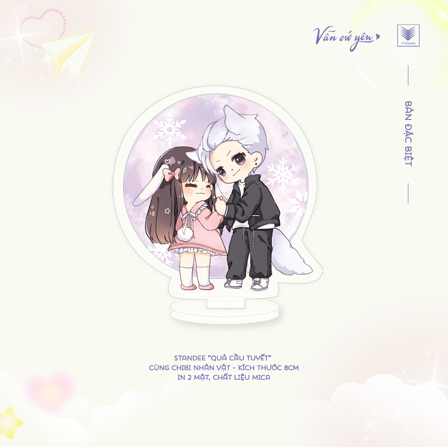 bộ sách vẫn cứ yêu - tập 1 + tập 2 (bộ 2 tập) (tái bản 2025) - bản đặc biệt - tặng kèm 6 trang phụ bản + 2 bookmark + 1 postcard “viên mãn” có chữ ký in của tác giả + standee “quả cầu tuyết” + 1 postcard zigzag “lịch ngày yêu” - Ảnh 9