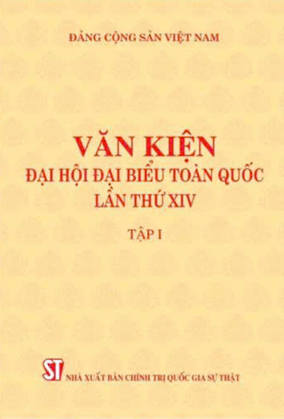 Bộ Sách Văn Kiện Đại Hội Đại Biểu Toàn Quốc Lần Thứ XIV - Tập 1 + Tập 2 (Bộ 2 Tập) - Ảnh 2
