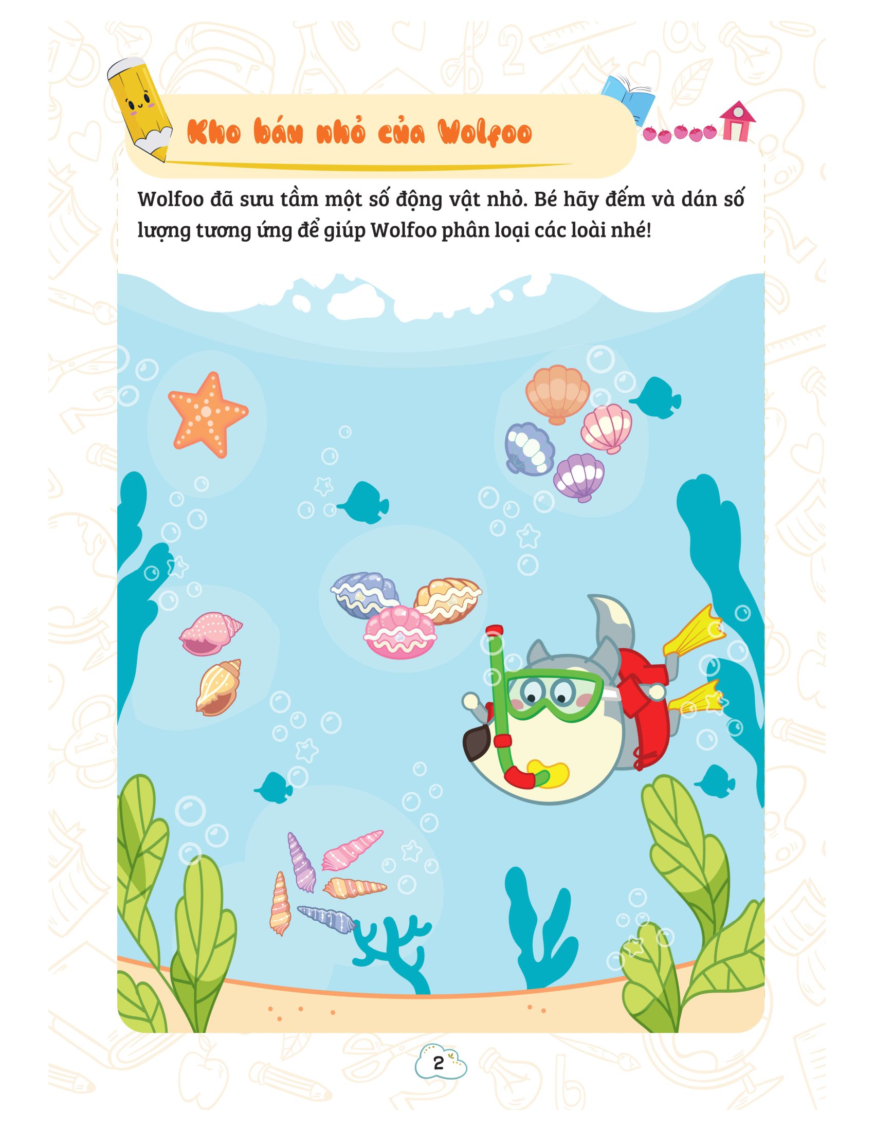 bộ sách wolfoo khám phá toán học vui - tập 1-4 (bộ 4 cuốn) - Ảnh 13
