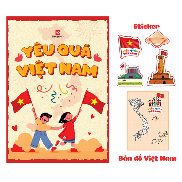 Bộ Sách Yêu Quá Việt Nam (Bộ 6 Cuốn) - Tặng Kèm Túi Đựng + Sticker + Bản Đồ Việt Nam