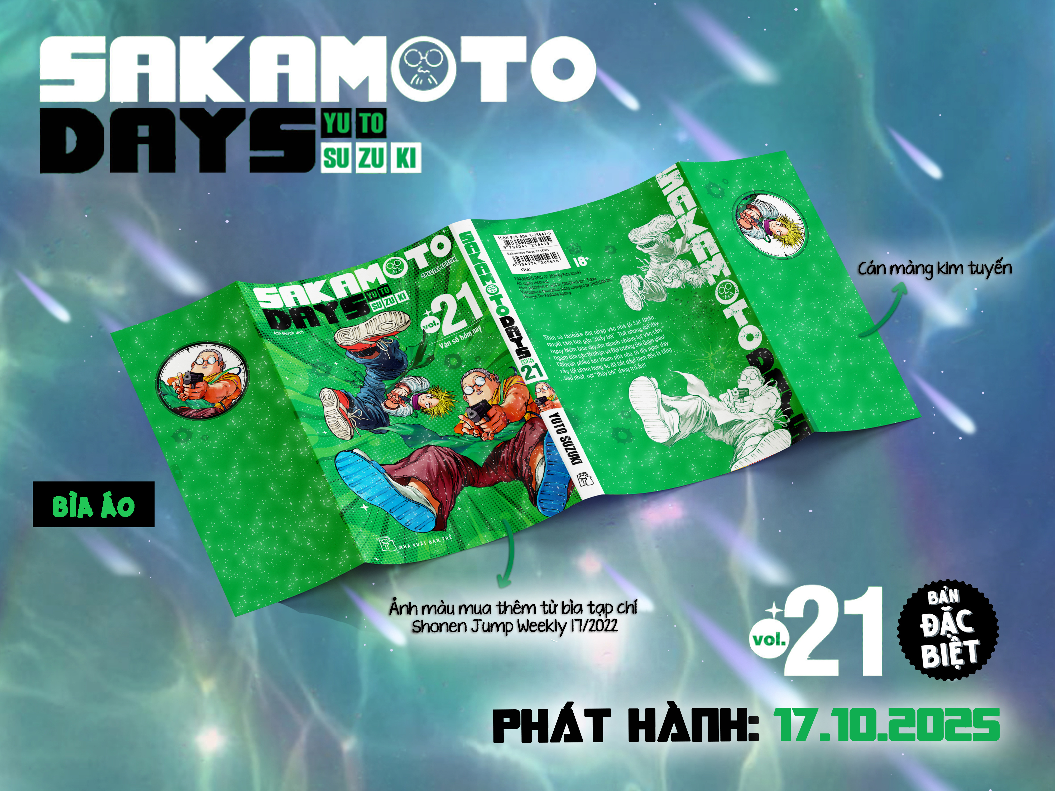 Bộ Sakamoto Days - Tập 21 - Vận Số Hôm Nay - Bản Đặc Biệt - Tặng Kèm Standee Mica + Filmstrip PVC + Postcard - Ảnh 4